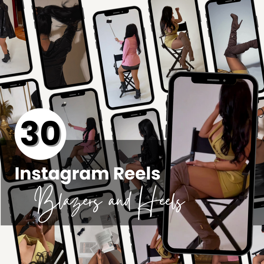 30 Instagram Reels the "Blazers and Heels" Collection with Master Resell Rights and PLR