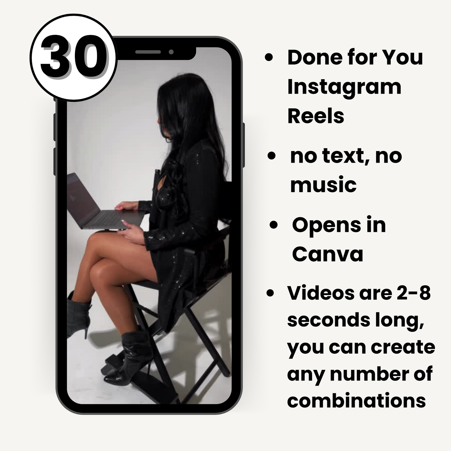 30 Instagram Reels the "Blazers and Heels" Collection with Master Resell Rights and PLR