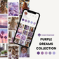 102 Purple Dreams AI Stock Image Collection for Faceless Marketing with MRR and PLR