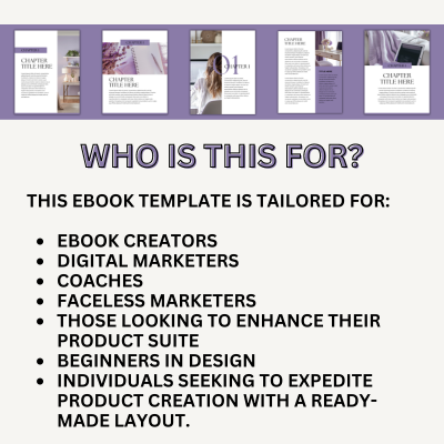 Purple Done for You 35-page E-book Template for your Digital Marketing Projects w/ MRR/PLR