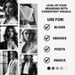 20 City Chic Black and White Aesthetic AI Stock Image Collection w/MRR/PLR