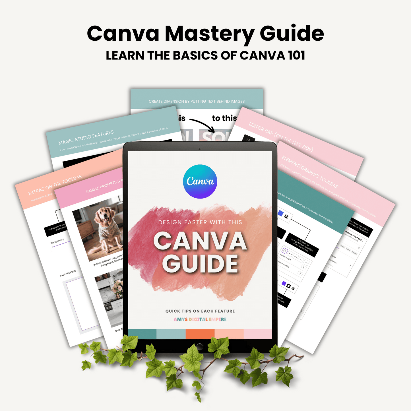 MRR/PLR Canva Mastery Guide, Learn the Features Inside Canva with this DFY Guide with Bonus