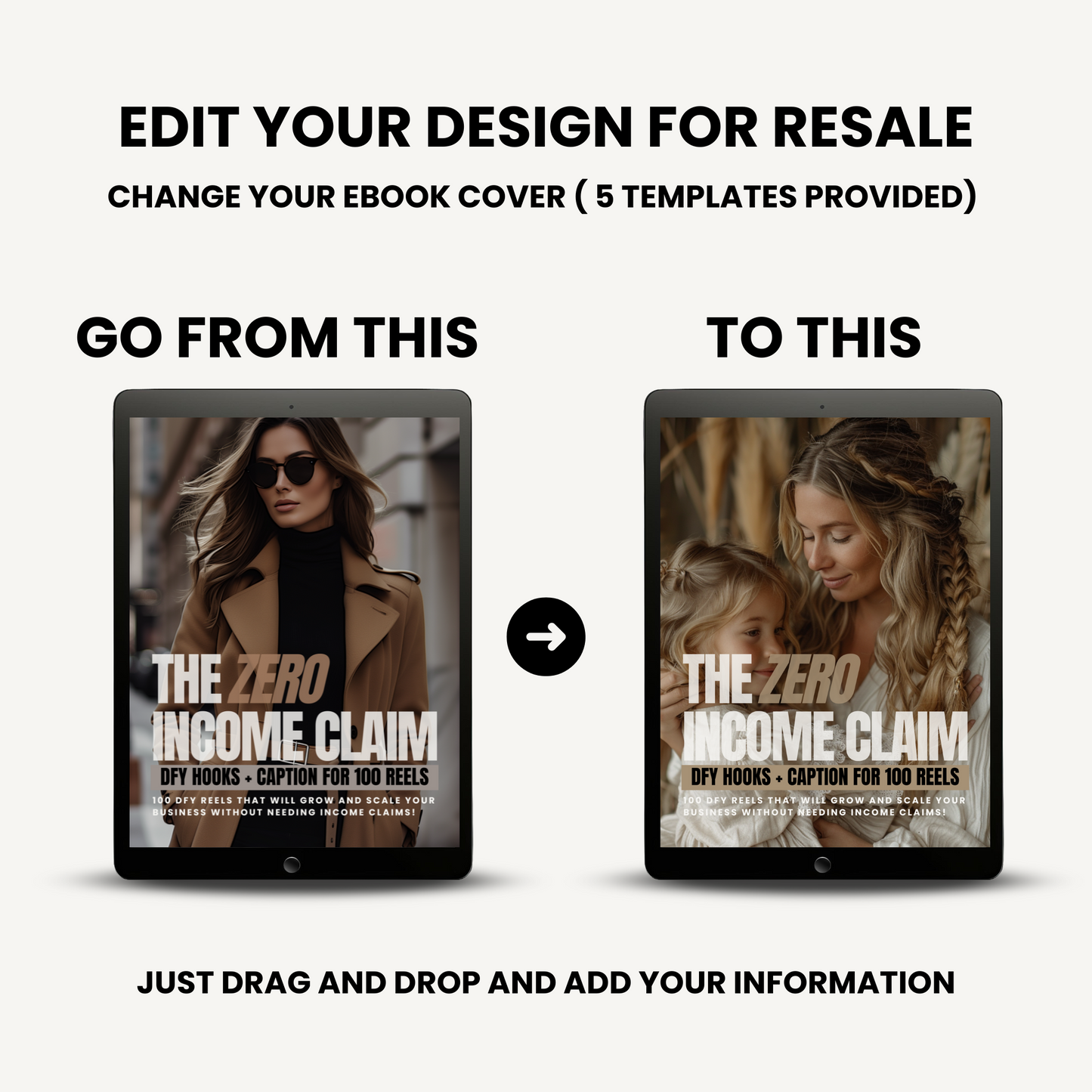 The Zero Income Claim eBook with MRR and PLR 100 plus Pre-Written Hooks and Captions for Selling Digital Products on Instagram