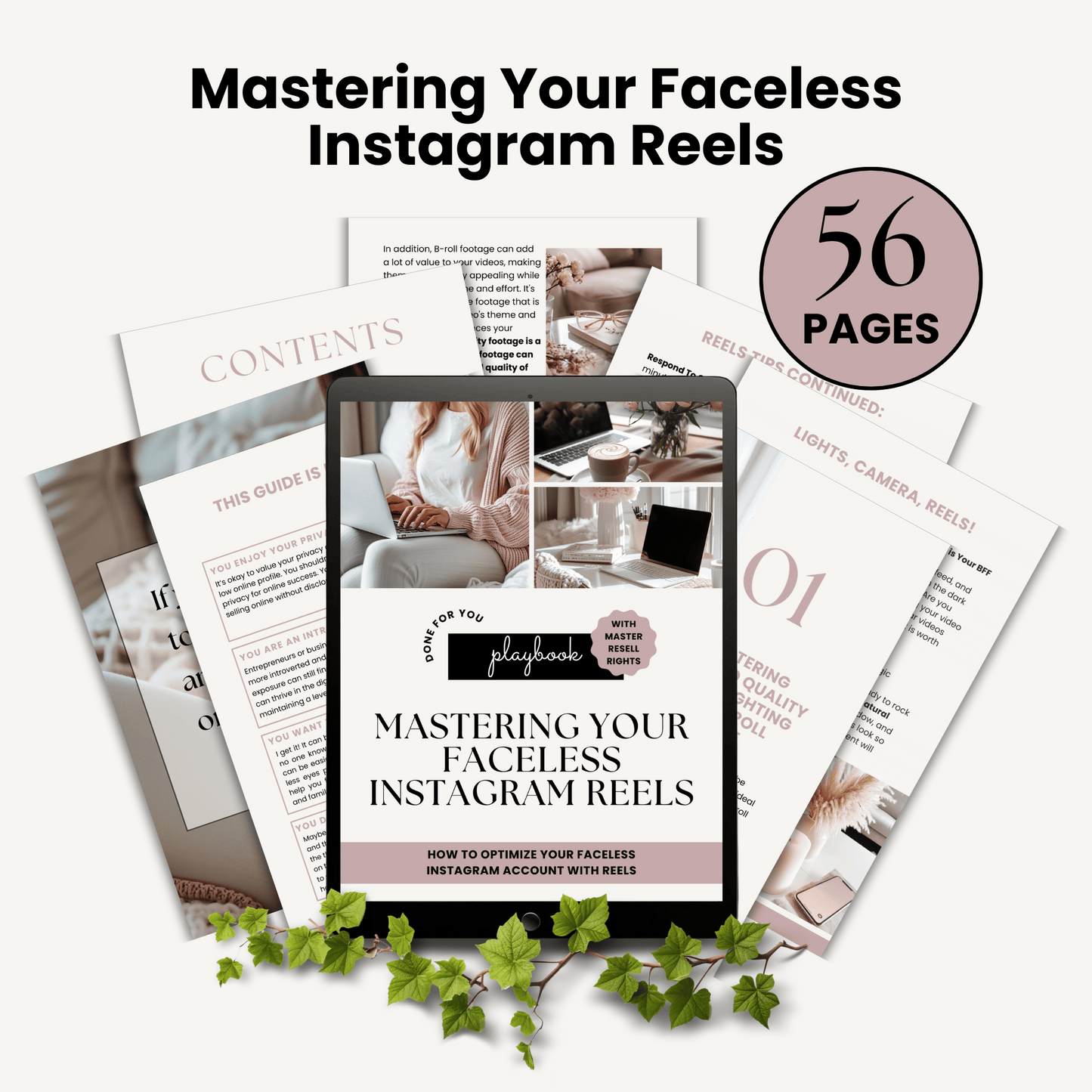 Mastering Your Faceless Instagram Reels eBook with MRR and PLR